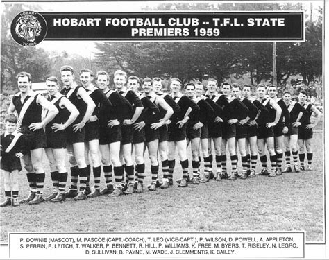 <strong>Former</strong> Senior Coach, 2003 premiership <strong>player</strong> and <strong>player</strong> life member Richard ‘Bear’ Robinson will take our academy boys up to Girdlestone Park today for a game against a team. . Hobart football club past players